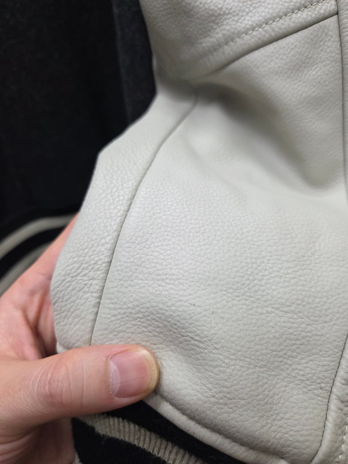 타미힐피거 소가죽 바시티 블루종 자켓 상품이미지8