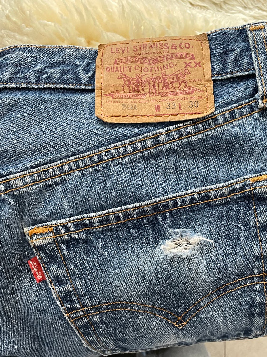 USA 리바이스 501 데님 팬츠 바지 상품이미지2