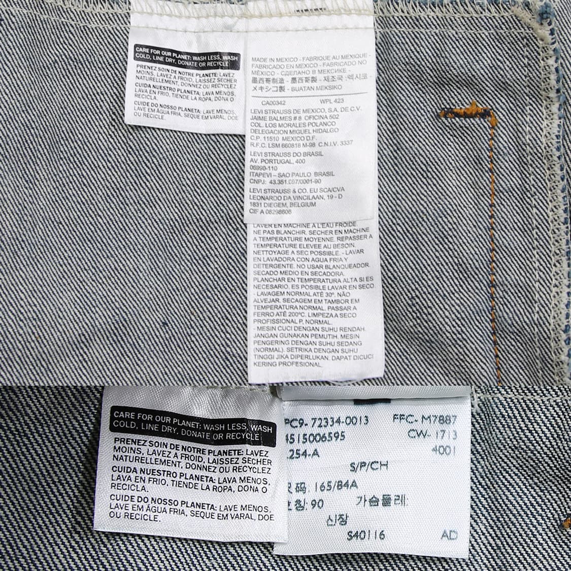 (착용컷) 리바이스 데님 트러커 자켓 (남성용 98) 상품이미지8