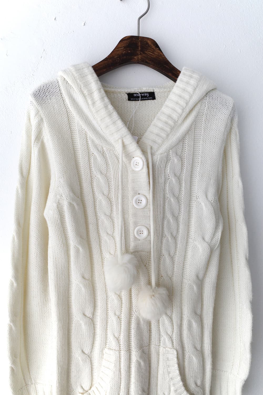 bubble hood long knit 상품이미지3