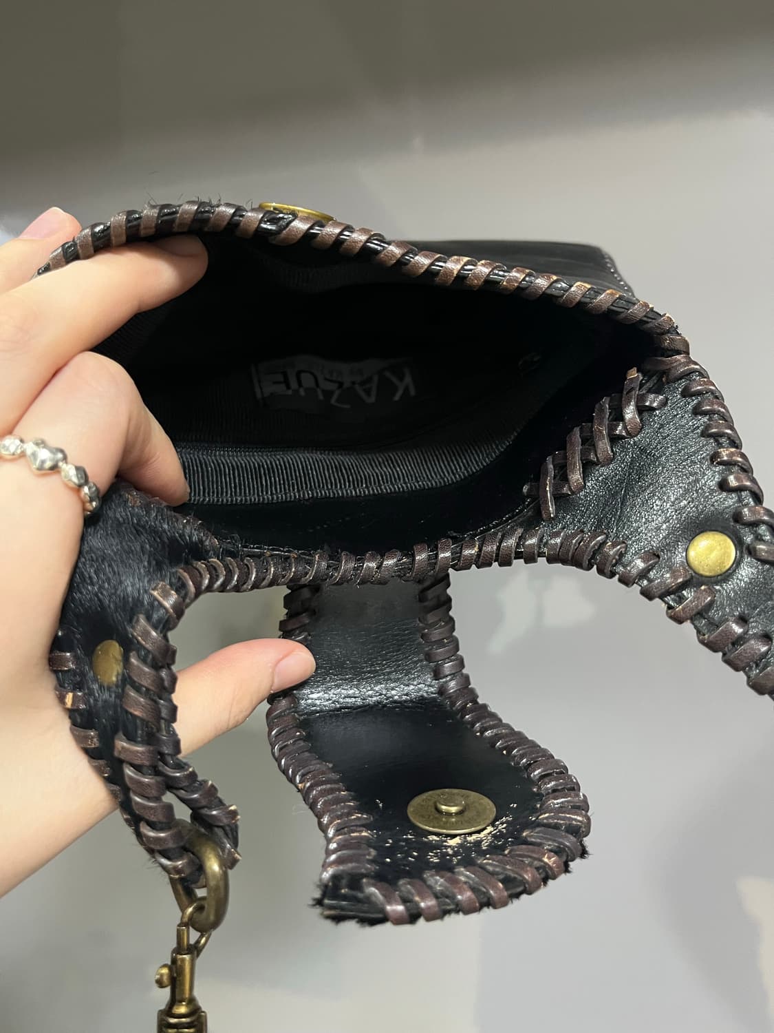 송치가죽 미니백 상품이미지2