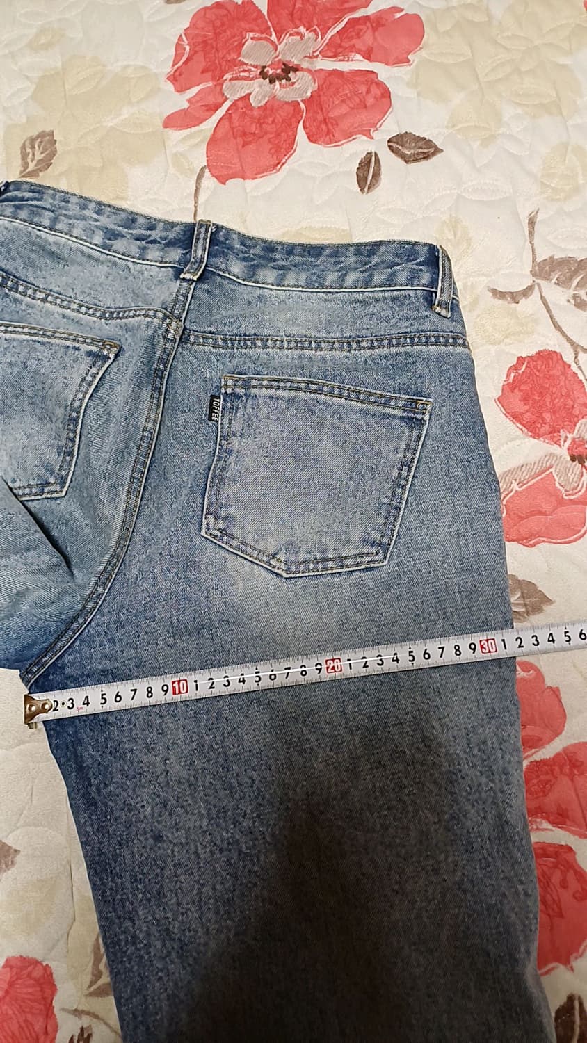 토피 연청바지 31인치 기장106 상품이미지7