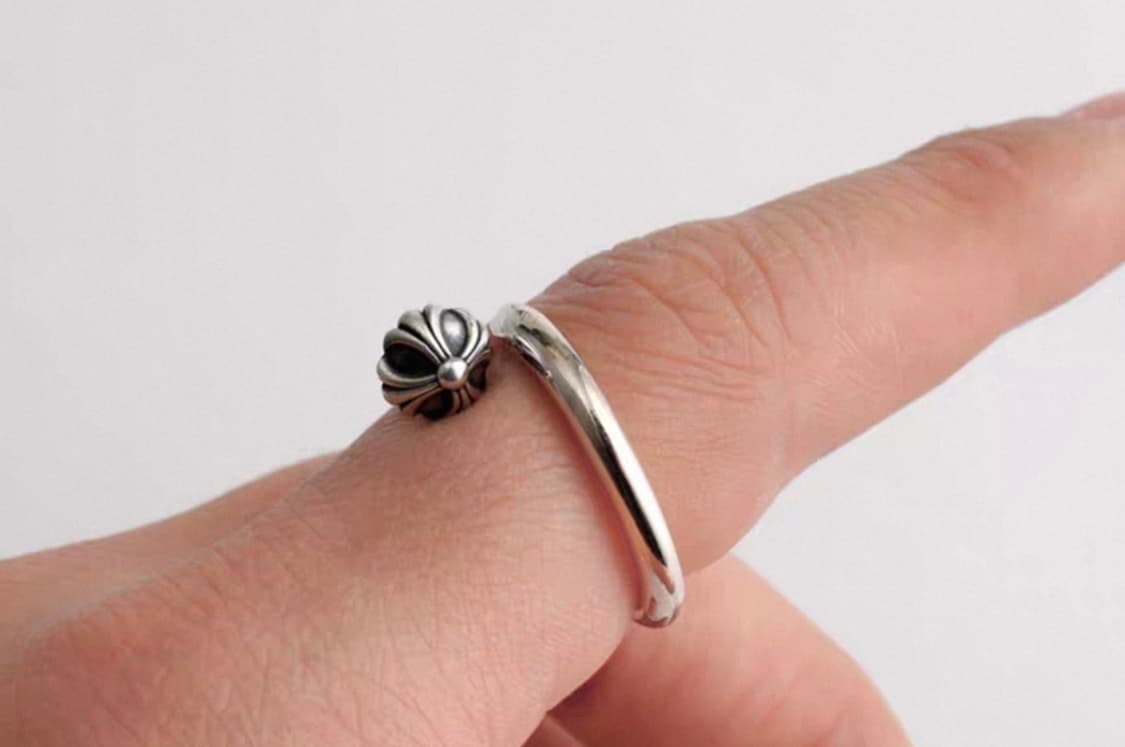 Oceanora S925 스털링 실버 라운드 네일 반지 상품이미지4