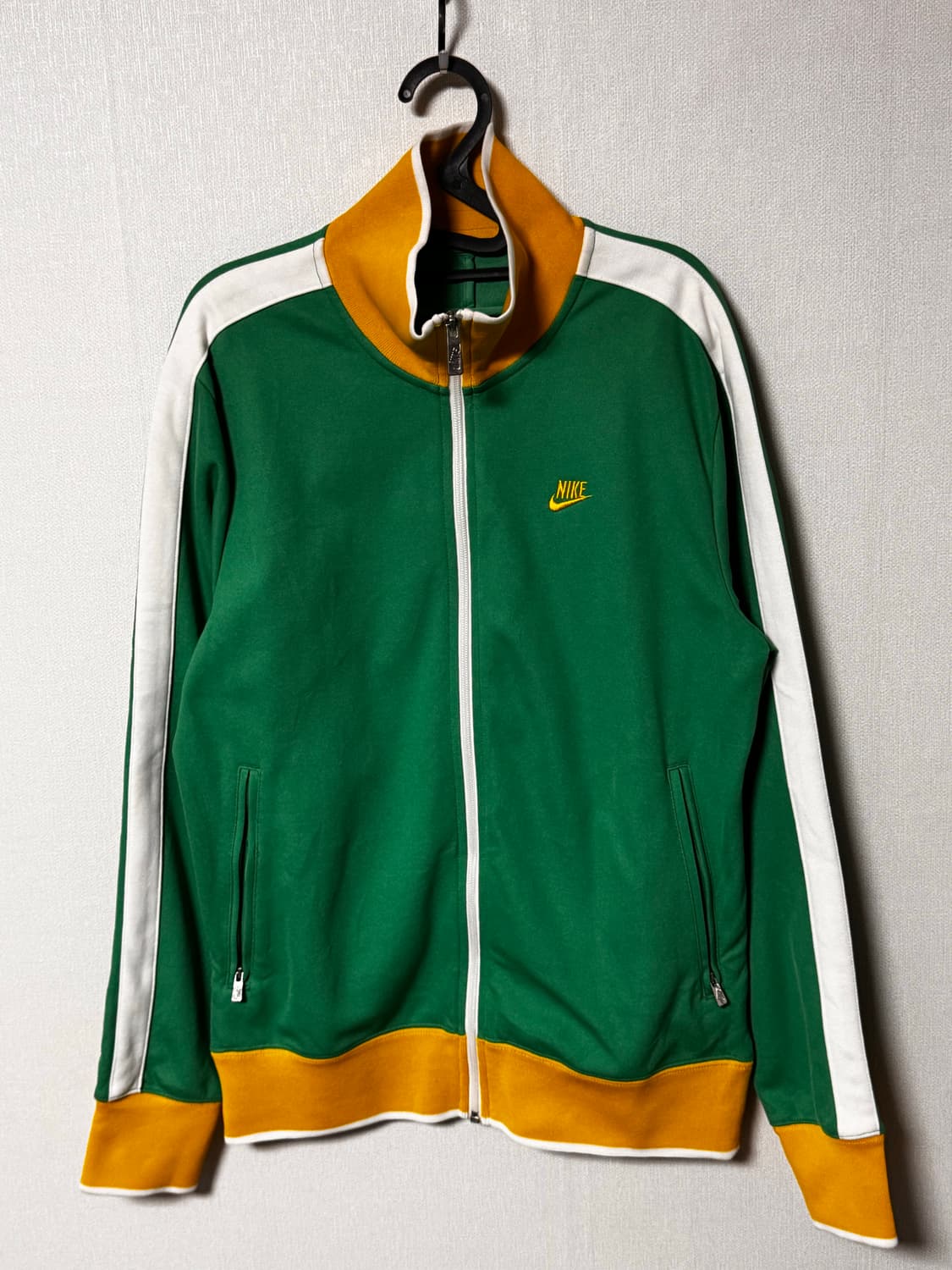 나이키 그린 옐로우 트랙탑 져지 상품이미지2