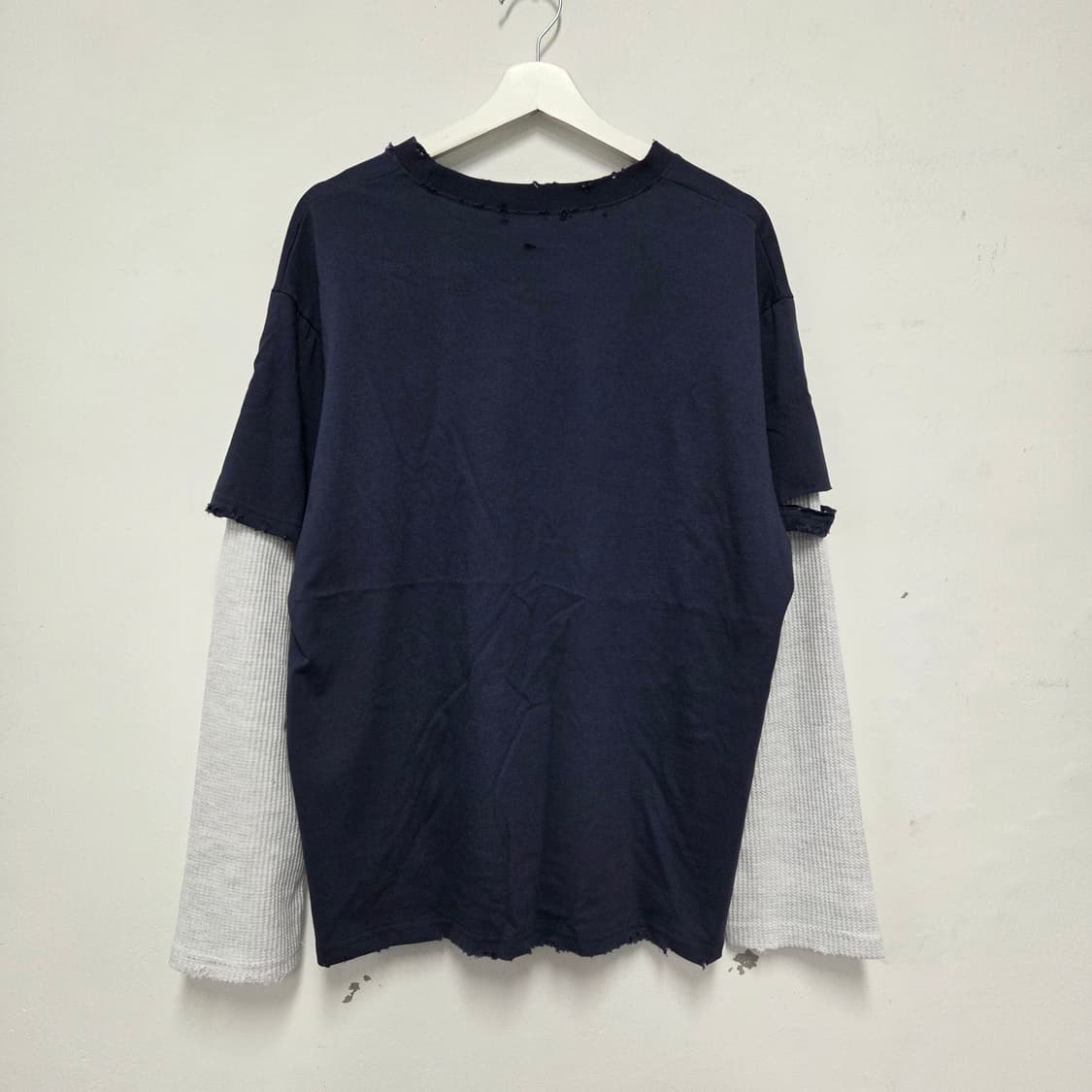 빈티지 레이어드 와플  긴팔티셔츠 상품이미지7