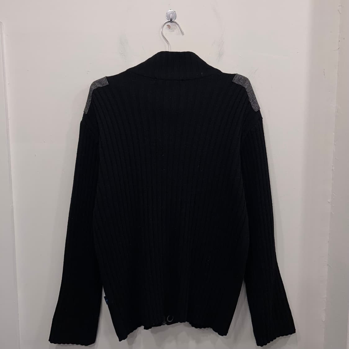 페리엘리스 울 헤링본 패치 골지 니트집업 상품이미지5