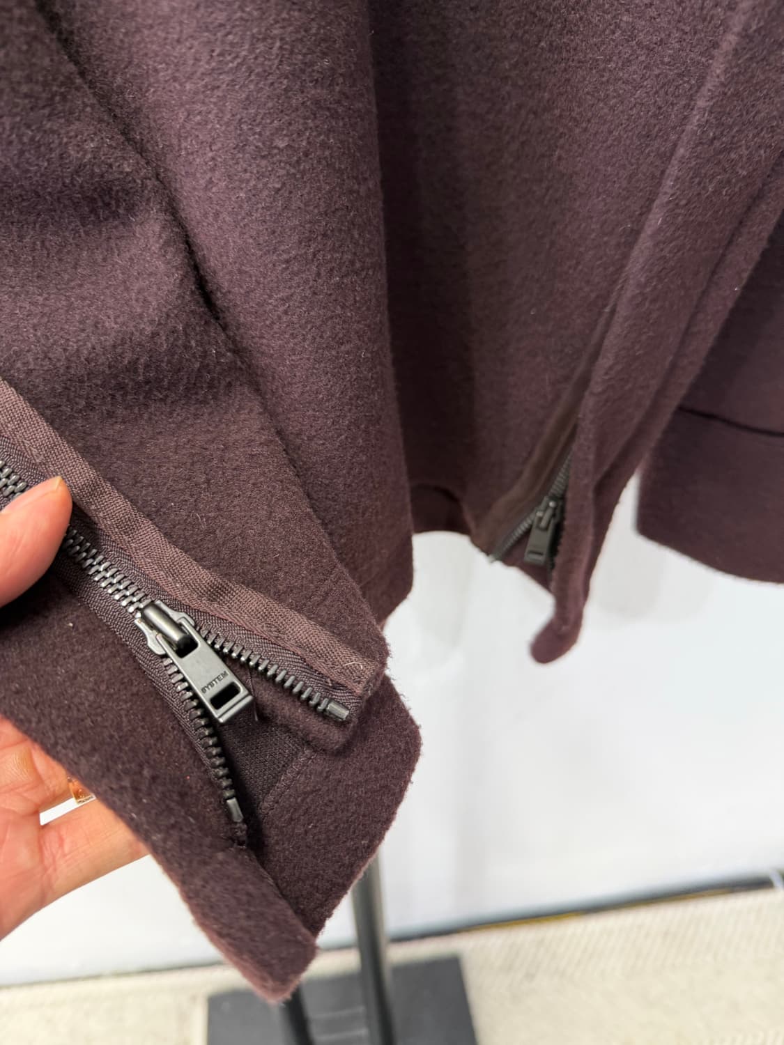 정품) 시스템옴므 21ss 오버핏 사이드지퍼 하이넥 95 상품이미지4