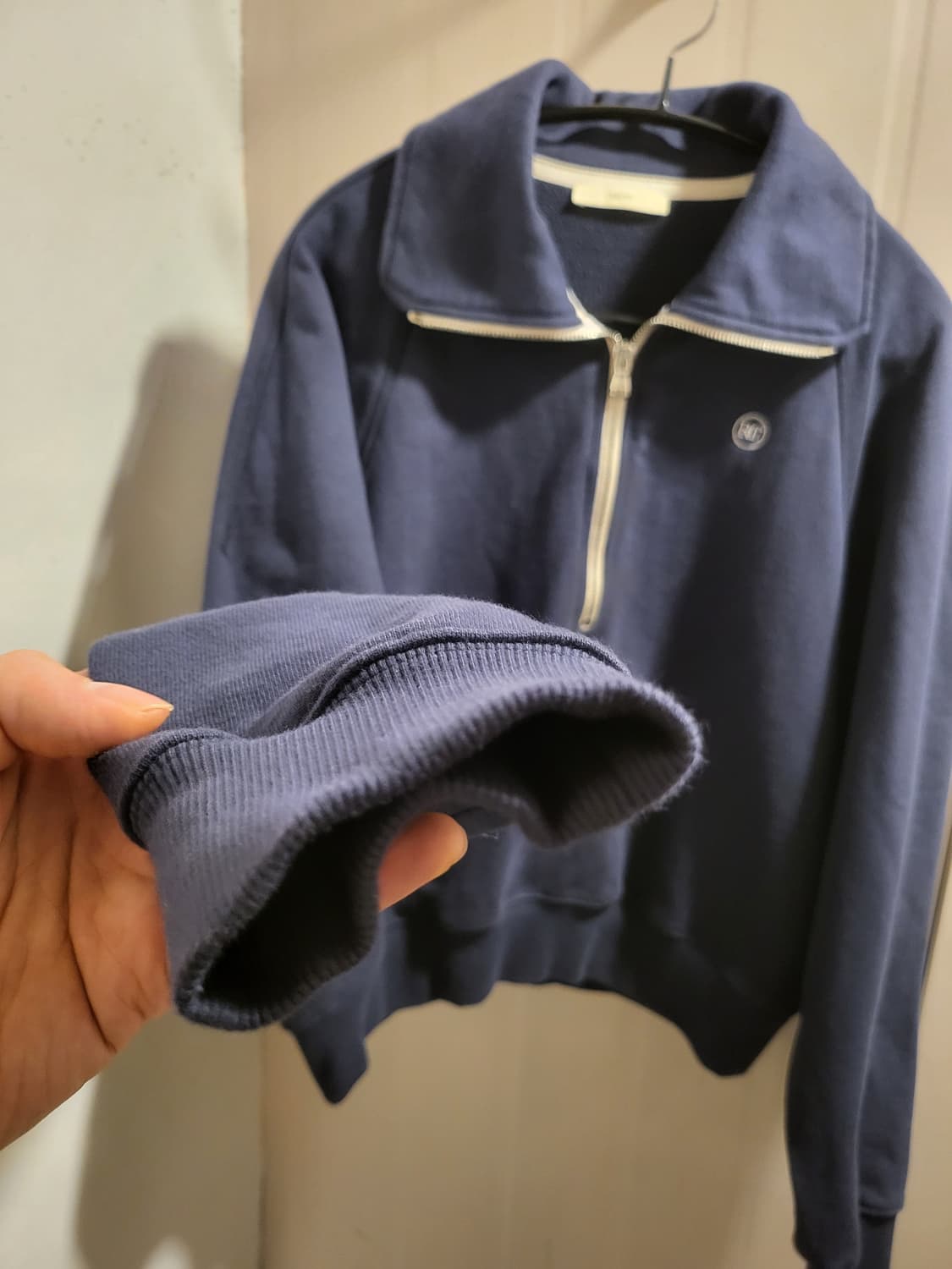 [F]렉토 네이비 하프 집업 맨투맨 상품이미지3