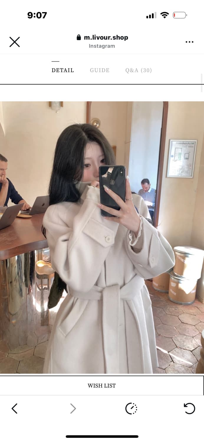 Livour betty half coat 리브아워 베티 하프 코트 라벤더 상품이미지2