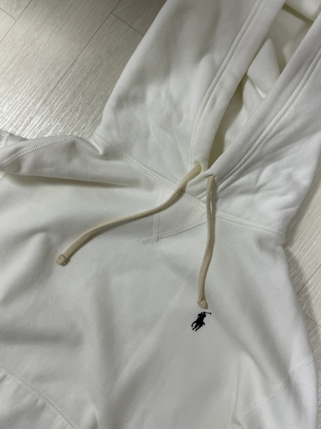 폴로 더 캐빈 플리스 후디 화이트 m  상품이미지4