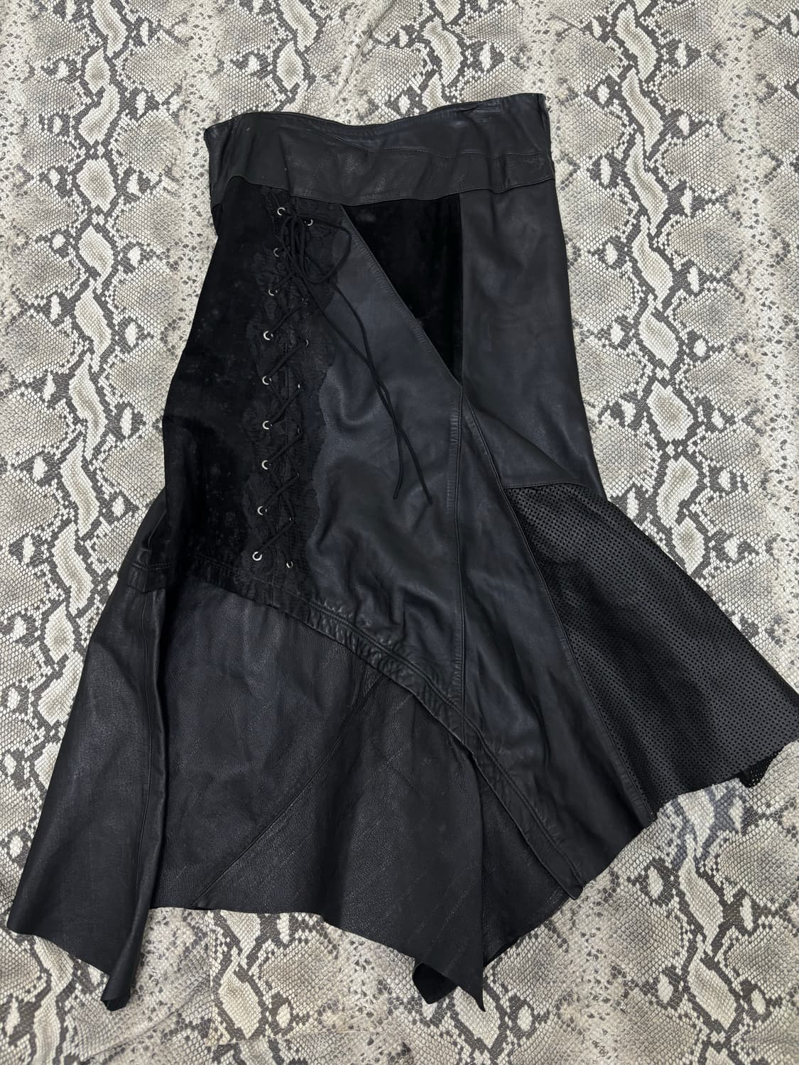 [DOHO] Sheep Leather Lace-Up aesthetic S 상품이미지7