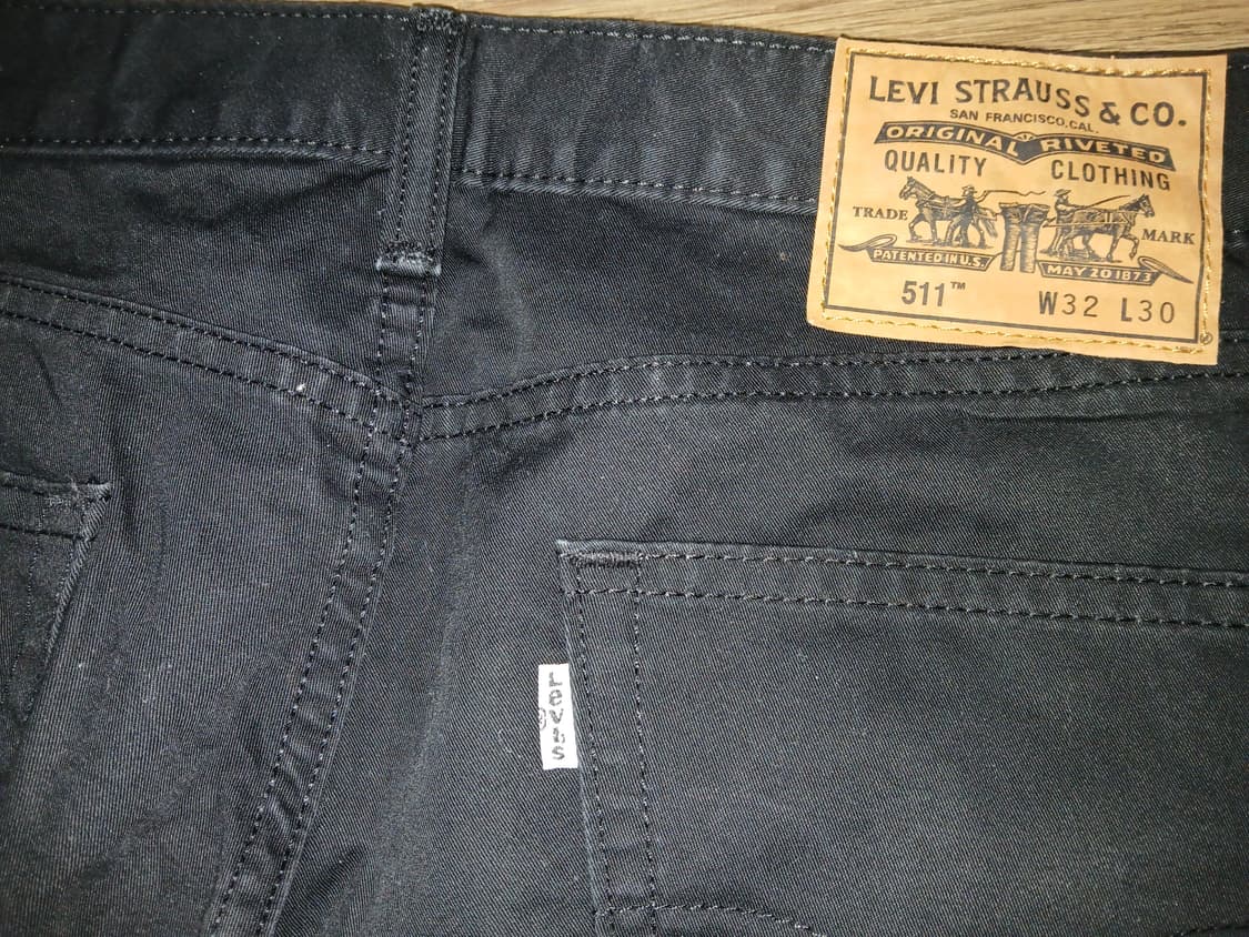 리바이스 90s 화이트탭 블랙 팬츠 상품이미지3