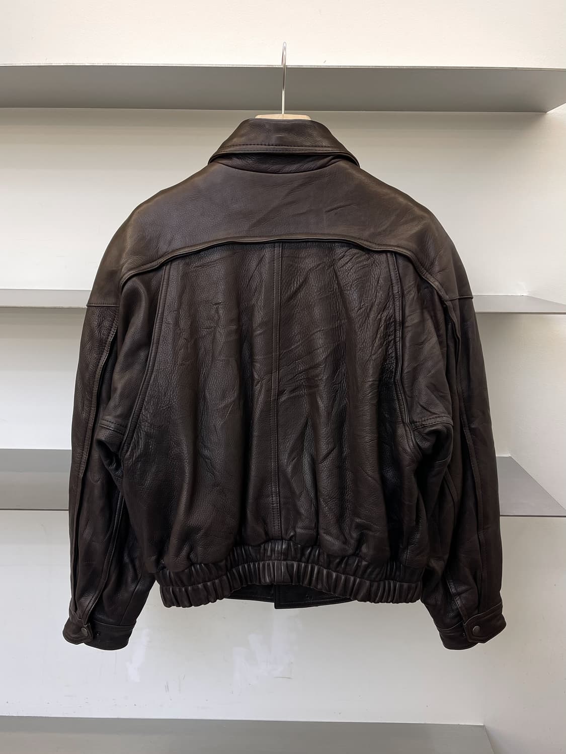 로버트 컴스탁 90s 디어스킨 레더 봄버 자켓 상품이미지5