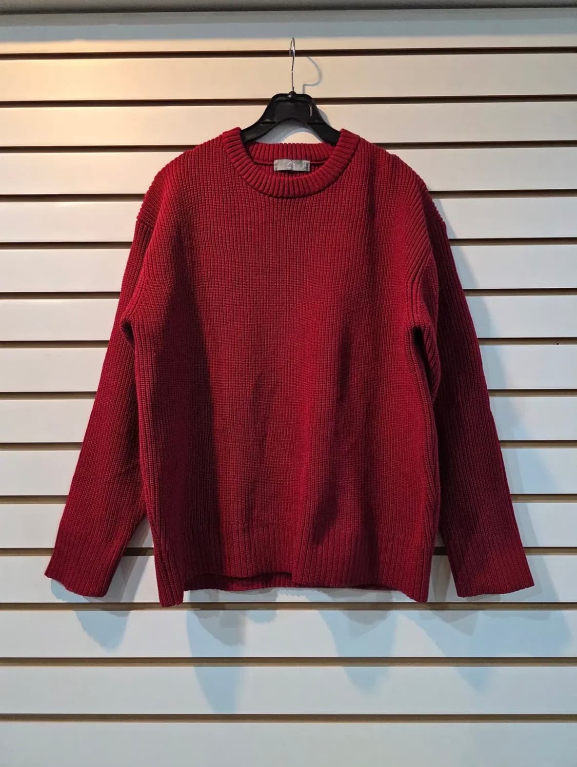 (남성) 버건디와인 니트 상품이미지1