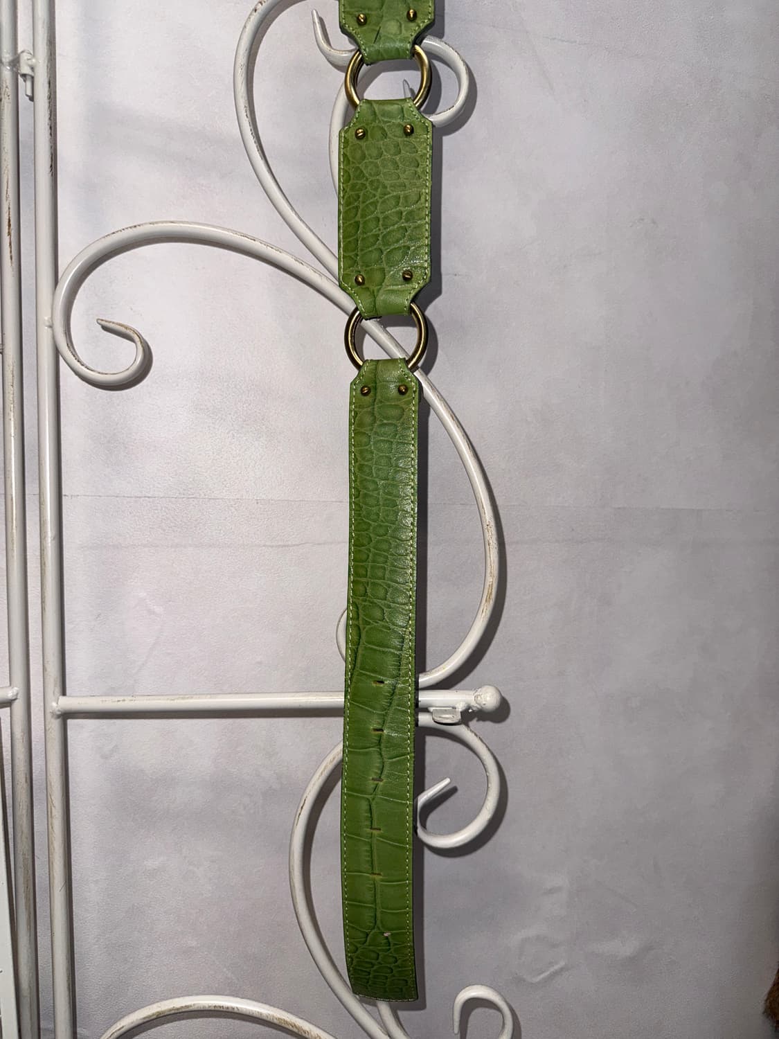Louis Quatorze green python ring belt 상품이미지9