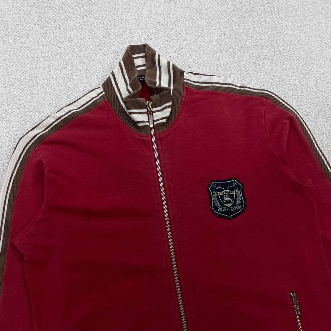 버버리 Burberry 블랙 라벨 크레스트 패치 로고 스웻 집업 상품이미지2