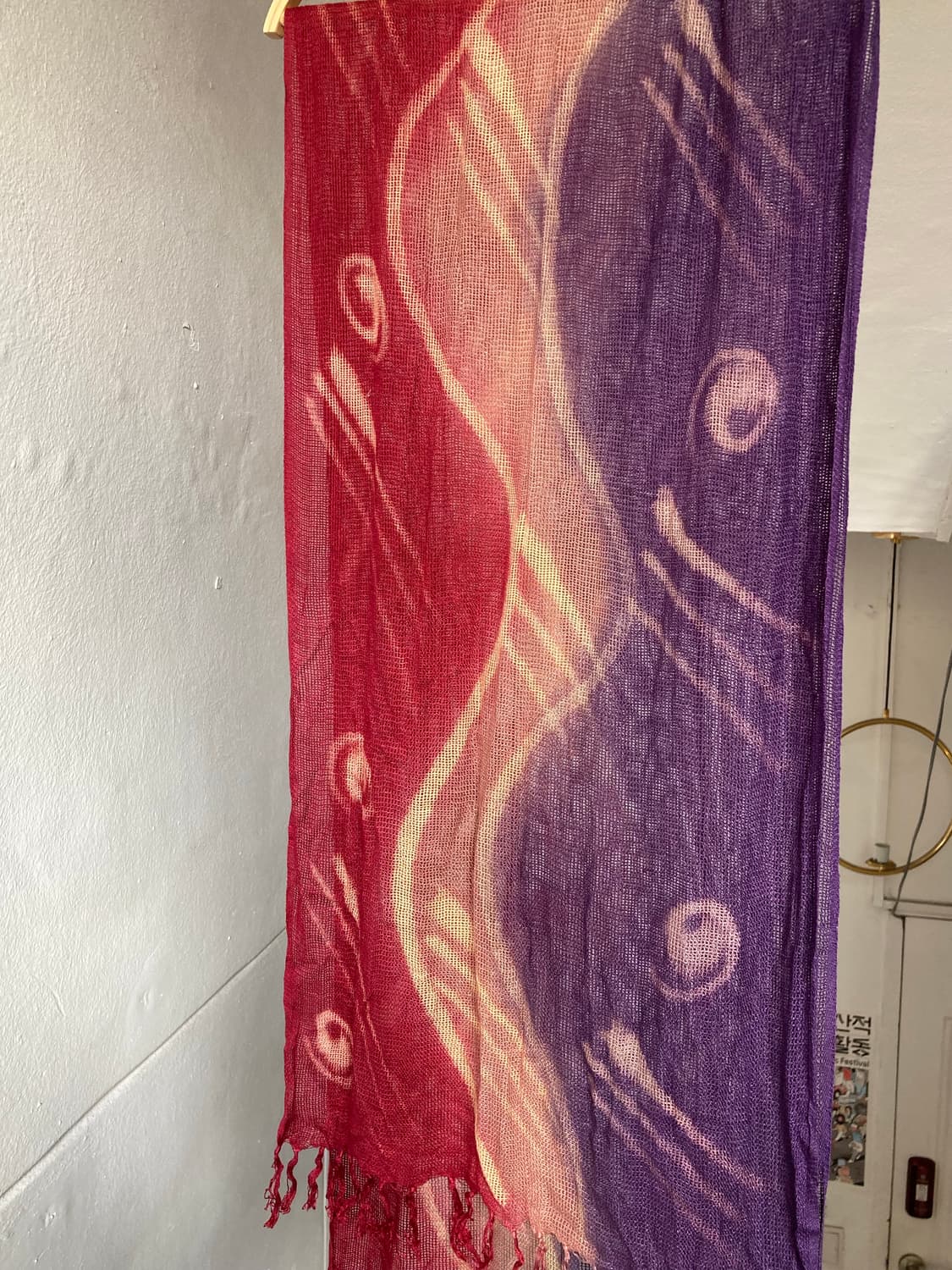 빈티지 에스닉 투톤 물결 머플러 상품이미지2