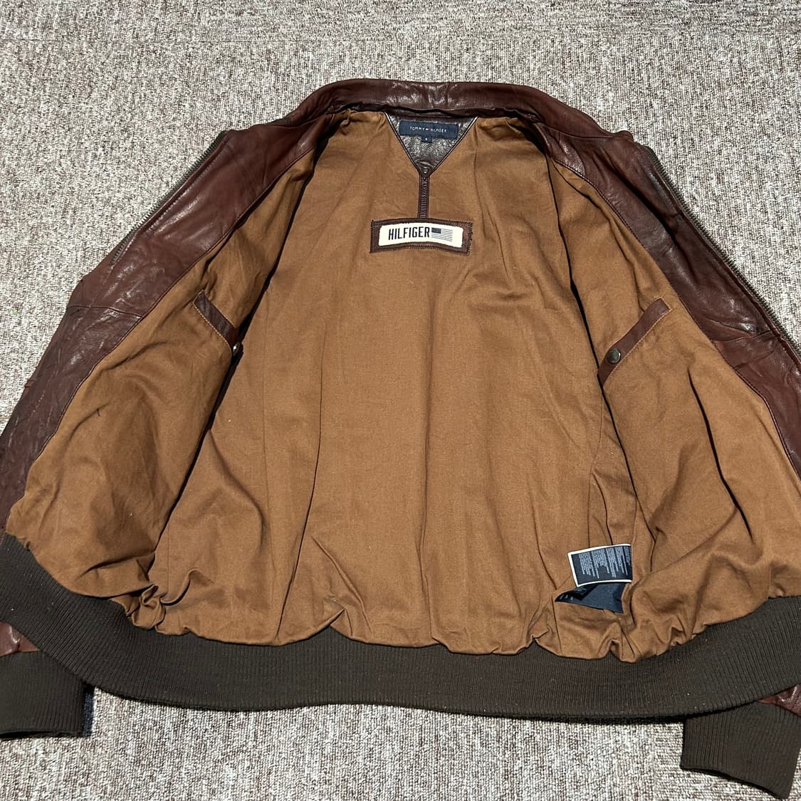 S) 타미힐피거 리얼레더 염소가죽 가죽자켓 레더자켓 상품이미지8