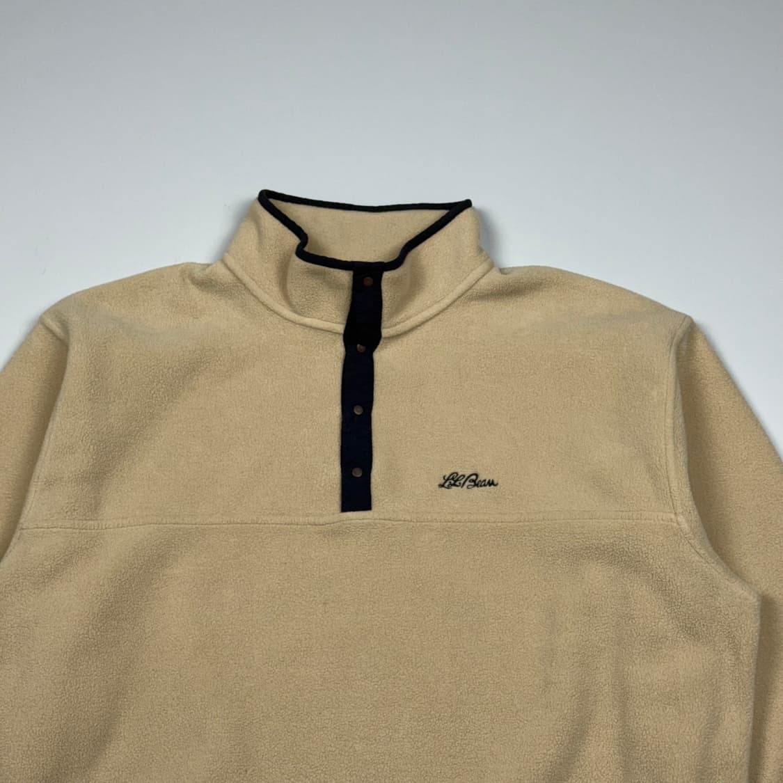 (110) 80s 엘엘빈 플리스 풀오버 아이보리 상품이미지3