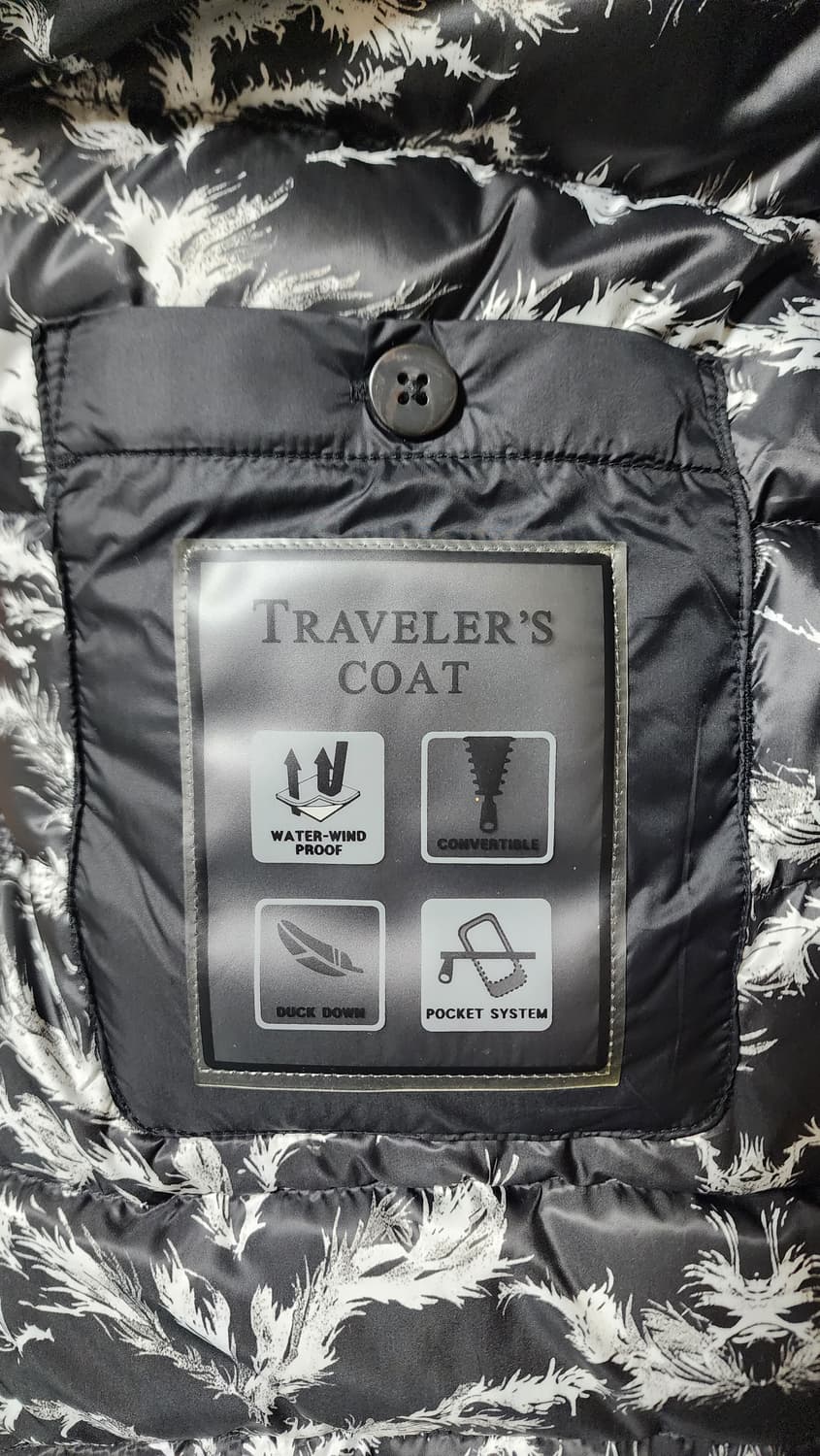 크리스찬 라크르와 남자 헤링본 여행자 겨울 코트 상품이미지5