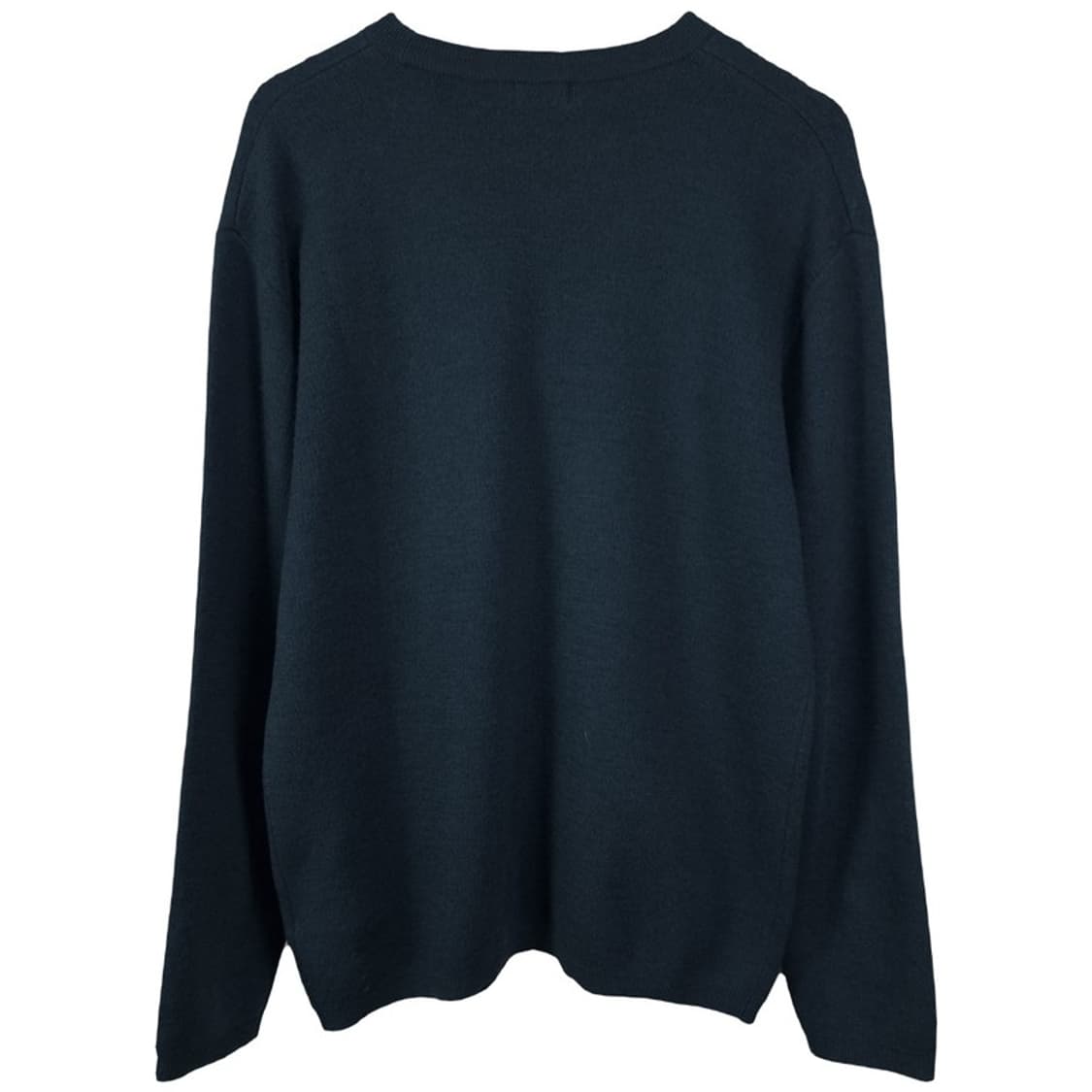 [쿠어] 캐시미어 블랜디드 크루넥 미니멀 니트 네이비 M19772 상품이미지3