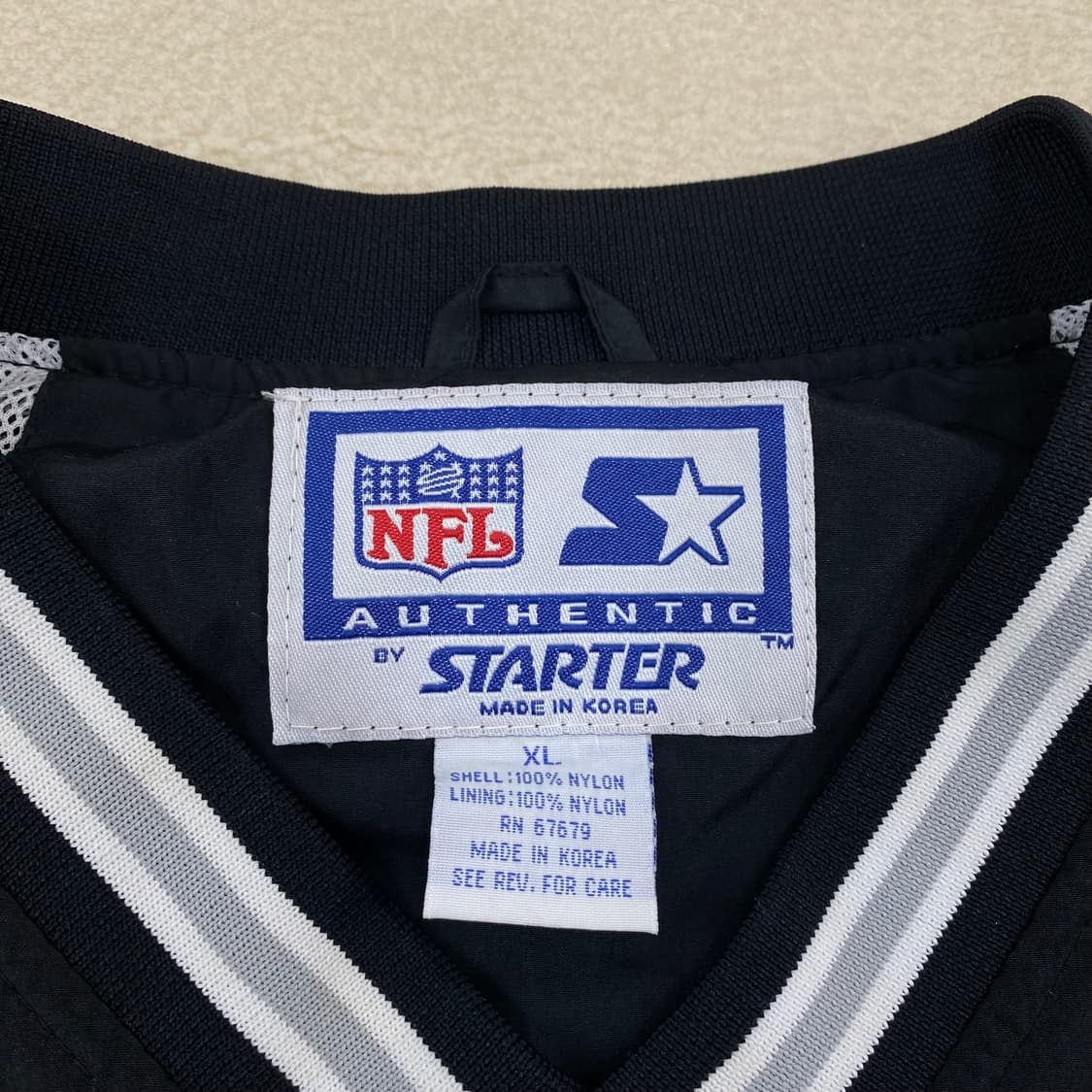 90s 스타터 오클랜드 레이더스 빅로고 풀오버 웜업 (110) 상품이미지9