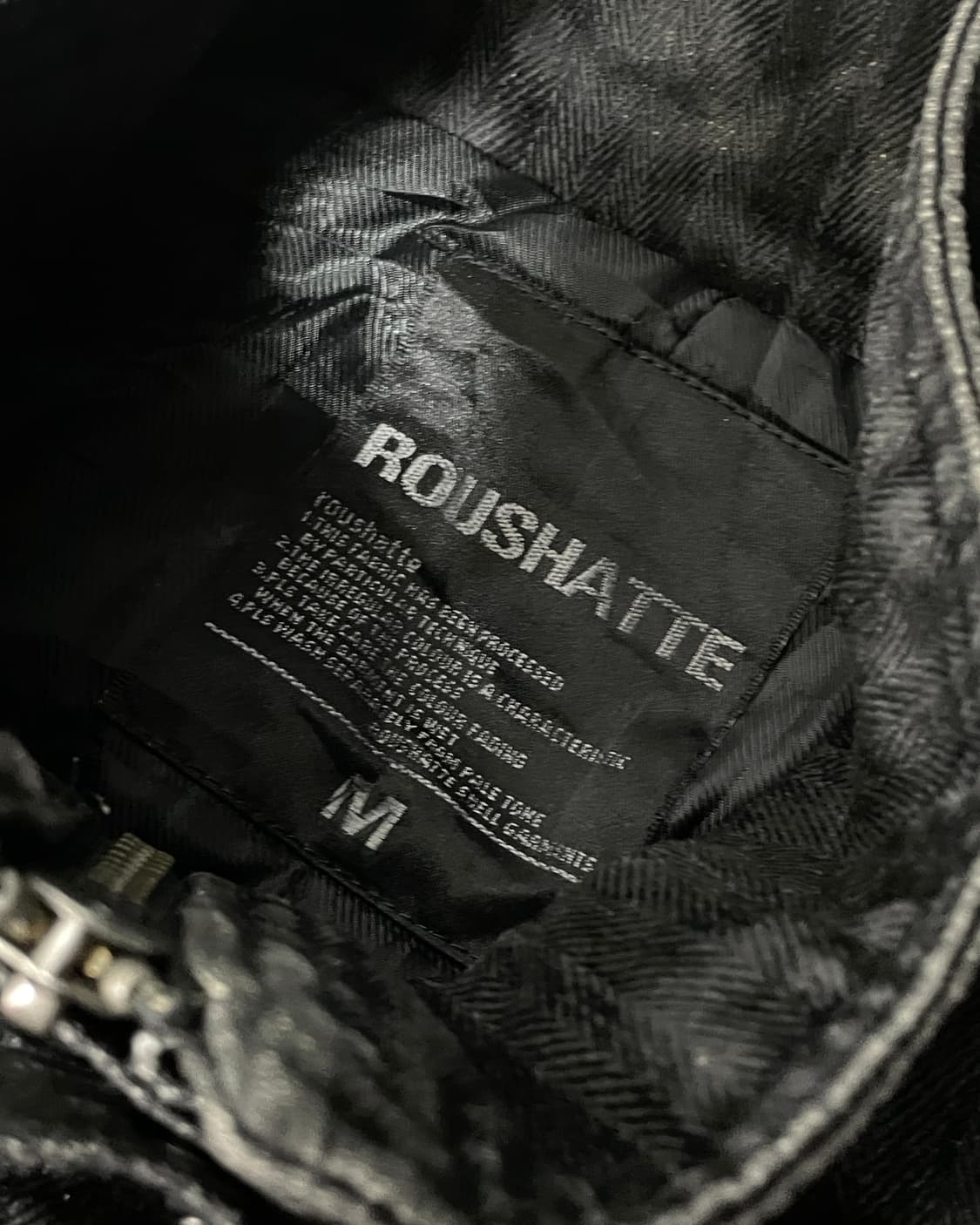 ROUSHATTE vkei 블랙 밀리터리 데님 자켓 상품이미지6
