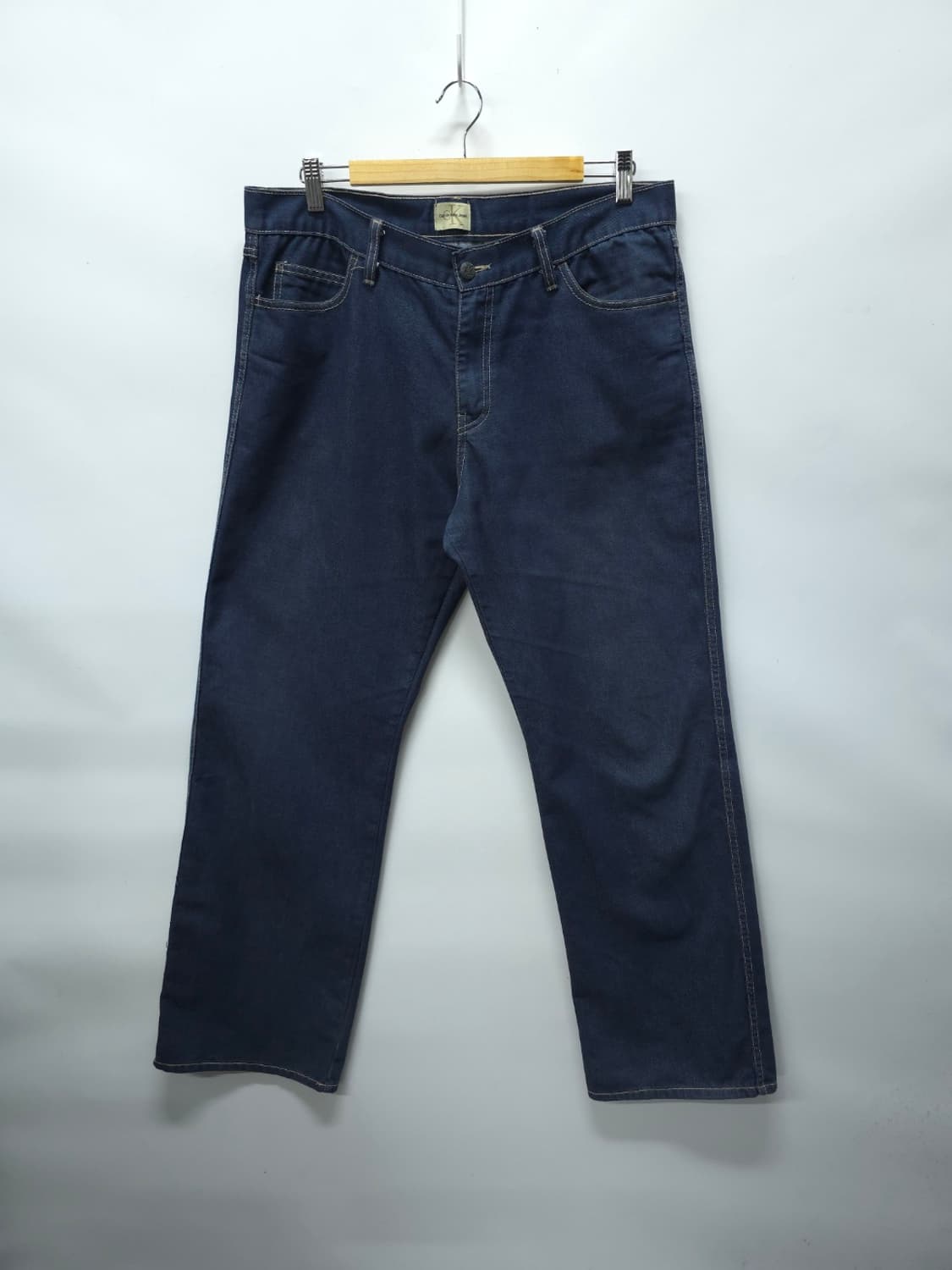 CK 캘빈클라인 빈티지 다크인디고 스트레이트 데님 팬츠 (34사이즈) 상품이미지1
