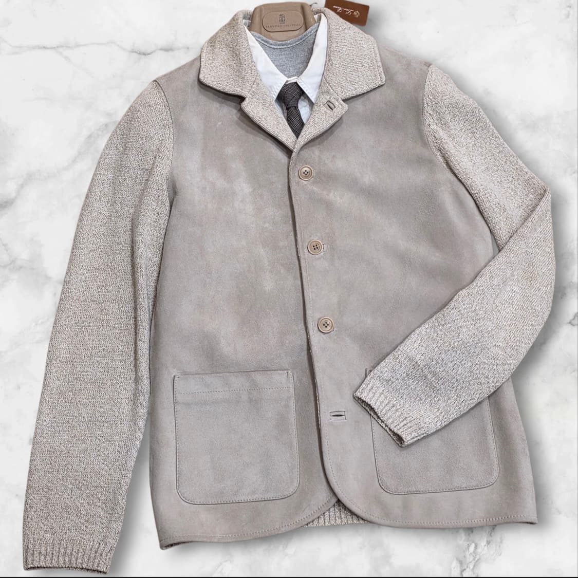 Loro Piana 로로피아나 역작* 스웨이드 캐시미어 실크 초어 자켓 상품이미지8