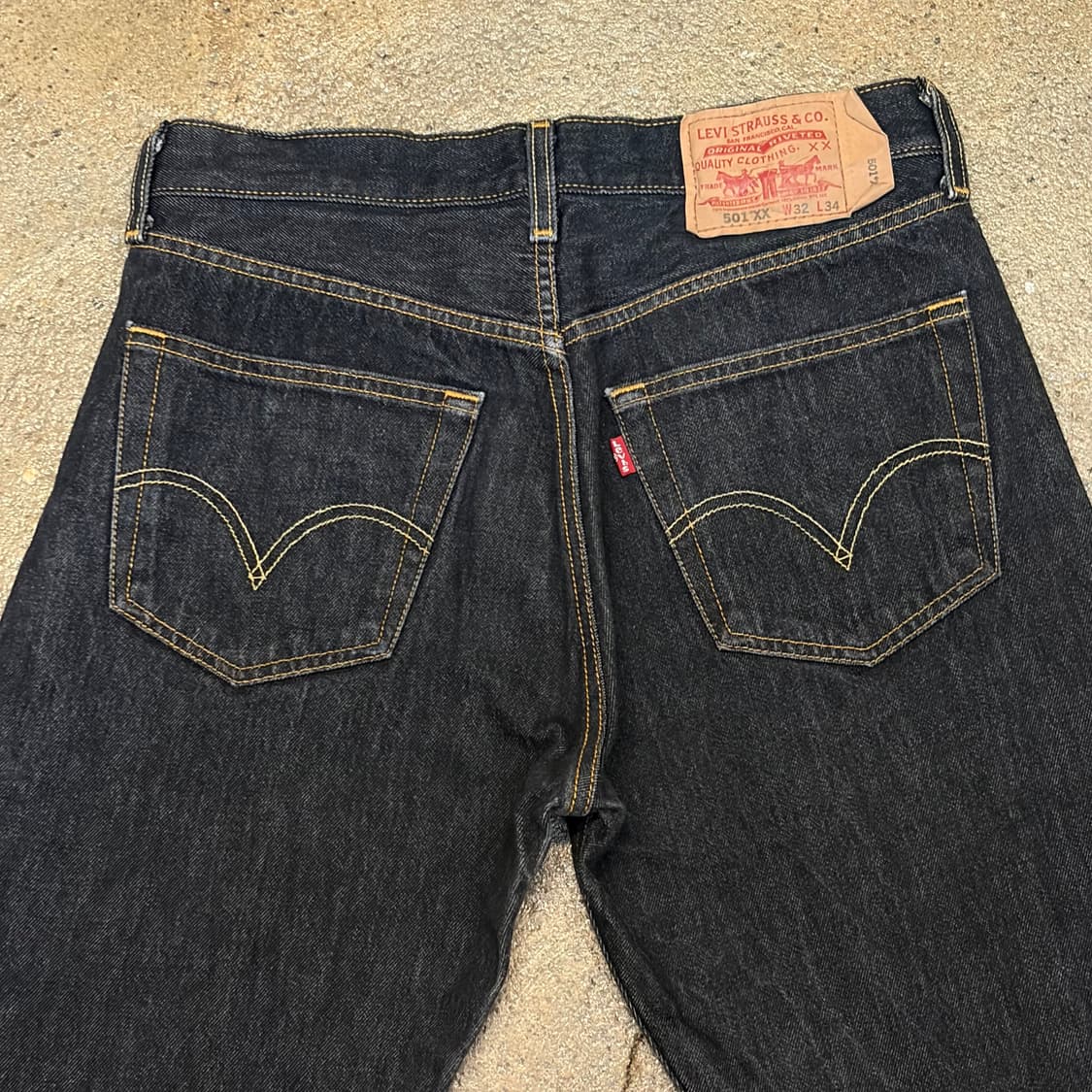 미국 빈티지 리바이스 501xx 블랙진 청바지 상품이미지5