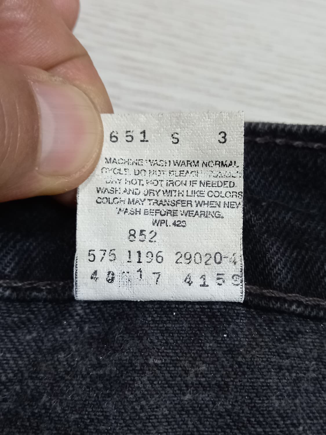 26 96's 리바이스517 USA 오렌지탭 일자진 블랙 26-618 상품이미지10