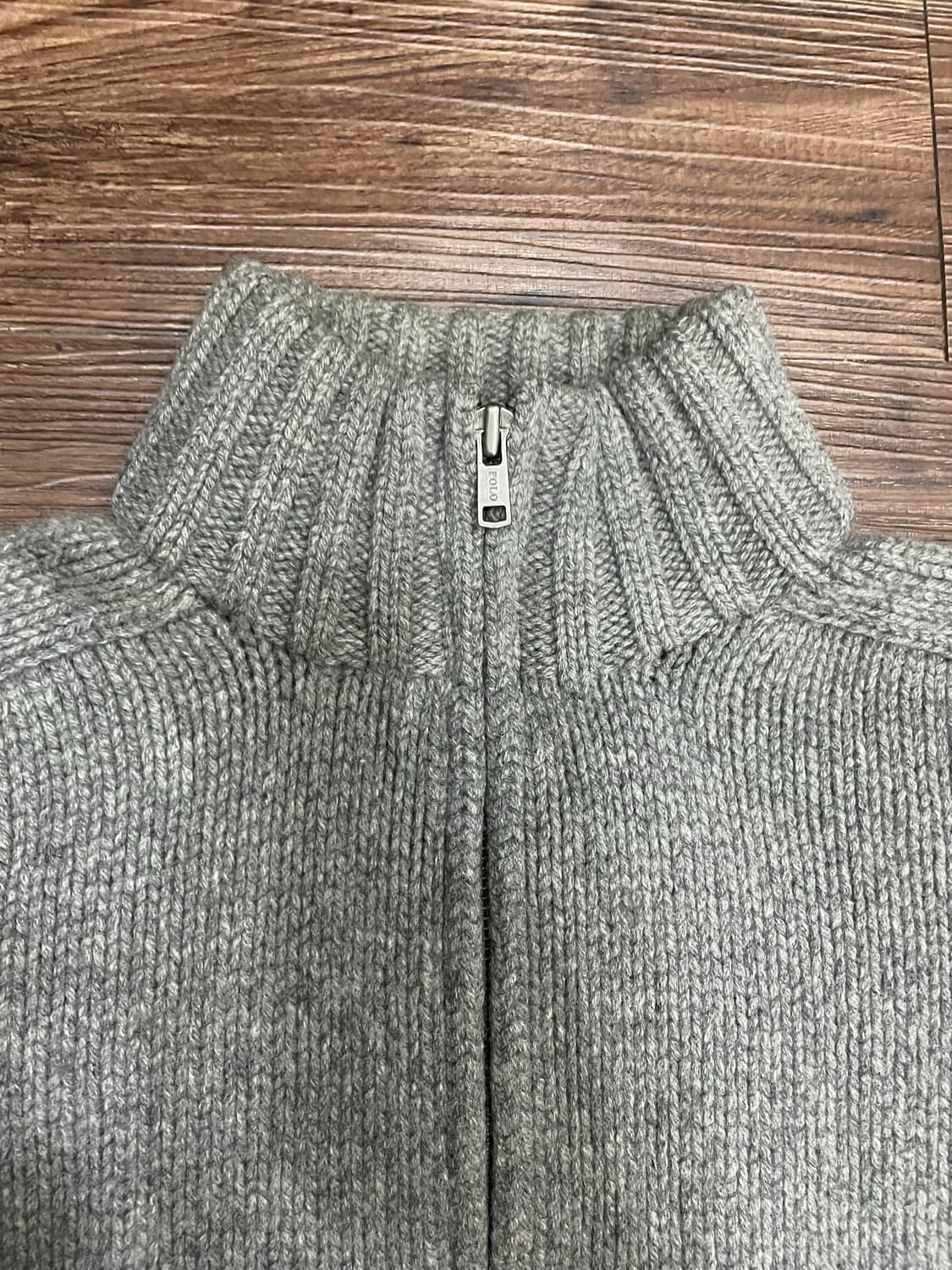 폴로 울캐시미어 집업 자켓 그레이 상품이미지2