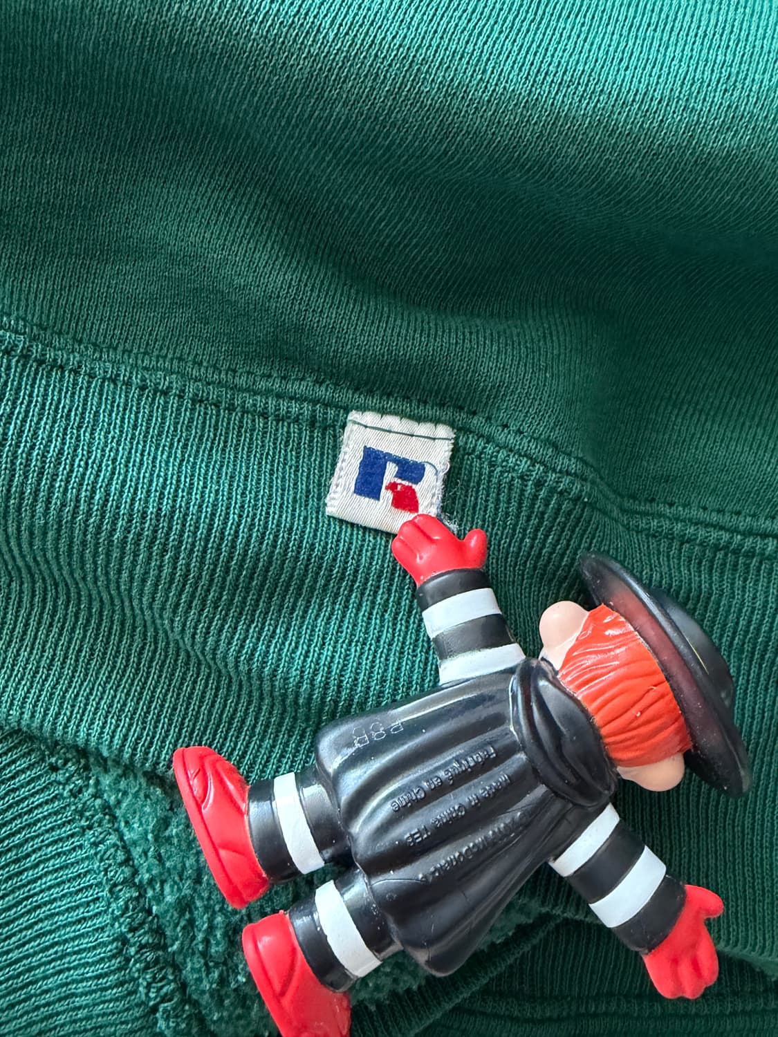 90s 러셀 미제 50 50 딥그린 플레인 스웻 L (103) 상품이미지6