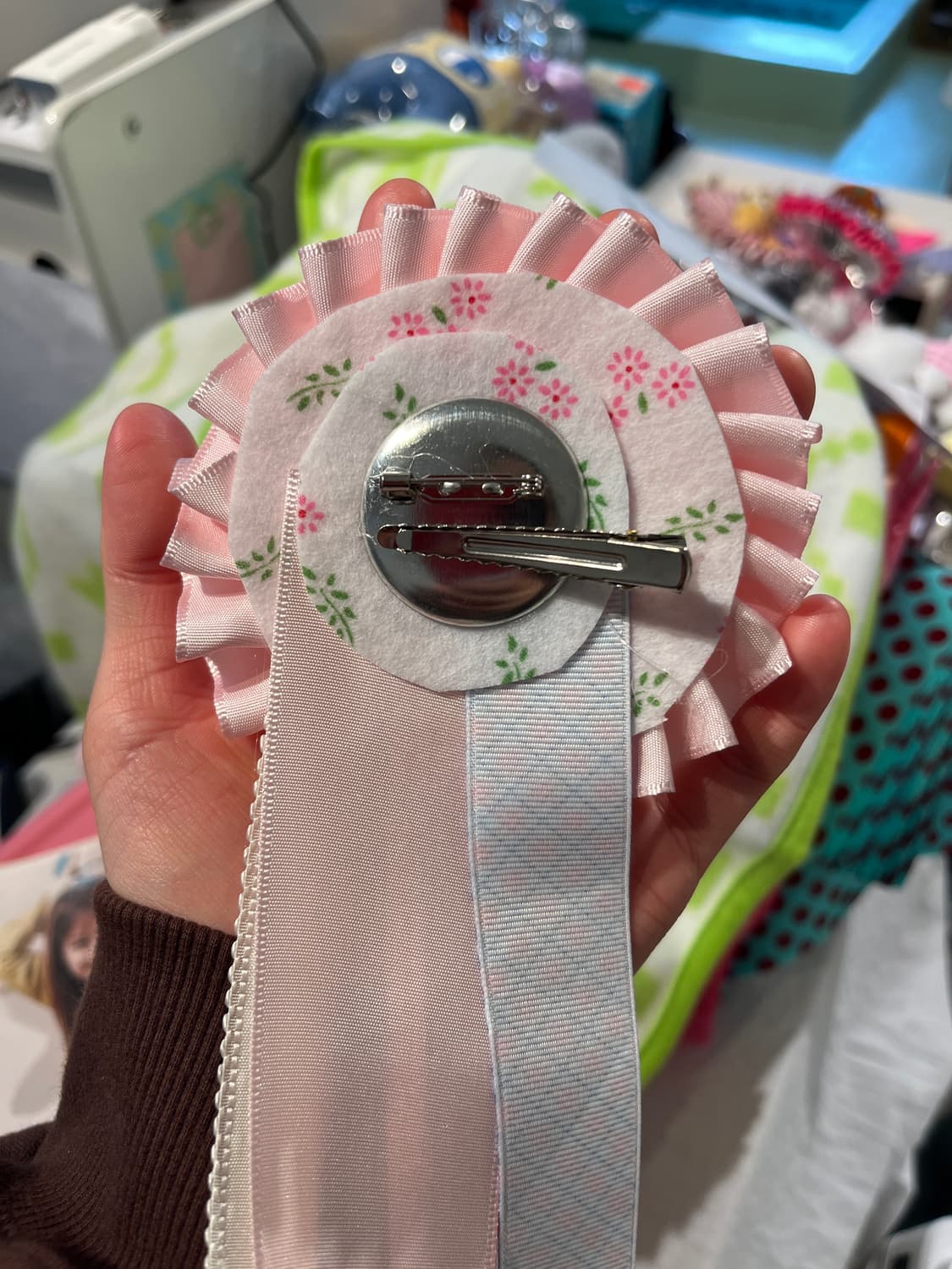 깅엄체크 마이멜로디와 로제트 세트 🪷 상품이미지5