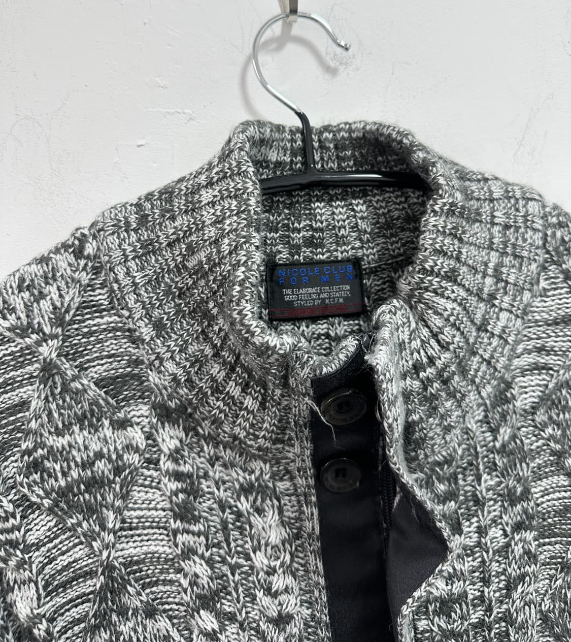 NICOLE CLUB FOR MEN 2way knit zip 상품이미지6