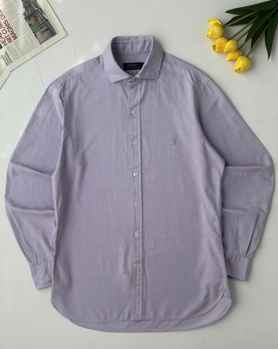 Polo 폴로랄프로렌 라벤더 체크 셔츠 상품이미지2