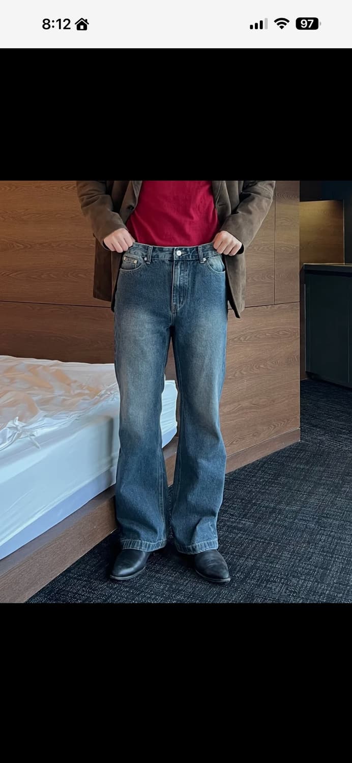 텍스 세미플레어 데님 (중청) 상품이미지2