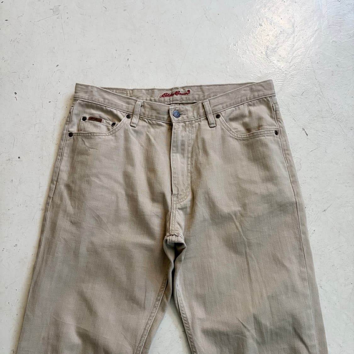 에디바우어 빈티지 부츠컷 코튼팬츠 34x30 상품이미지2