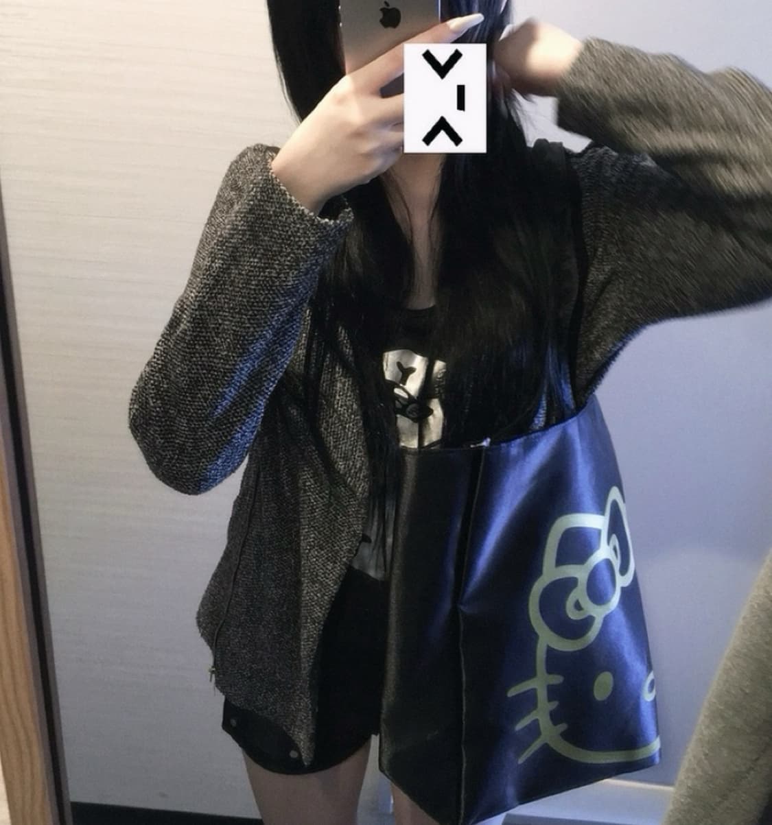 일본빈티지 갸루 니트 라이더 자켓 오네갸루 히메갸루 갸루깔 빈티지 상품이미지1