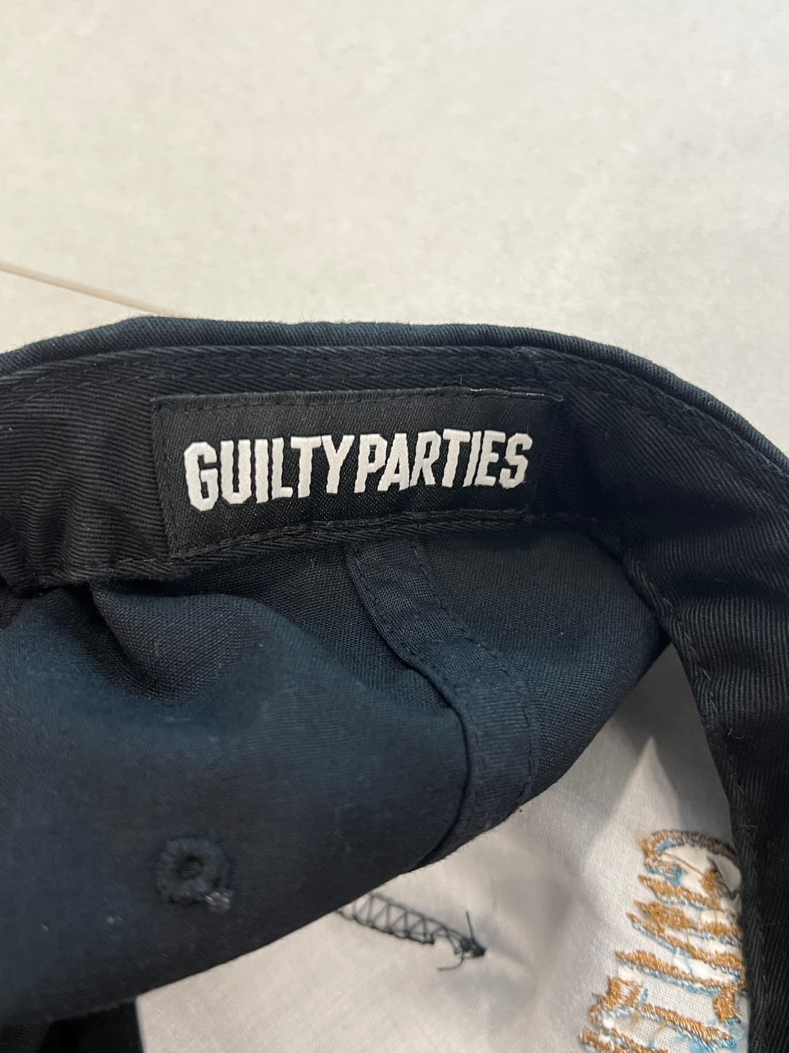 와코마리아 블랙 자수 로고 캡 F 상품이미지3