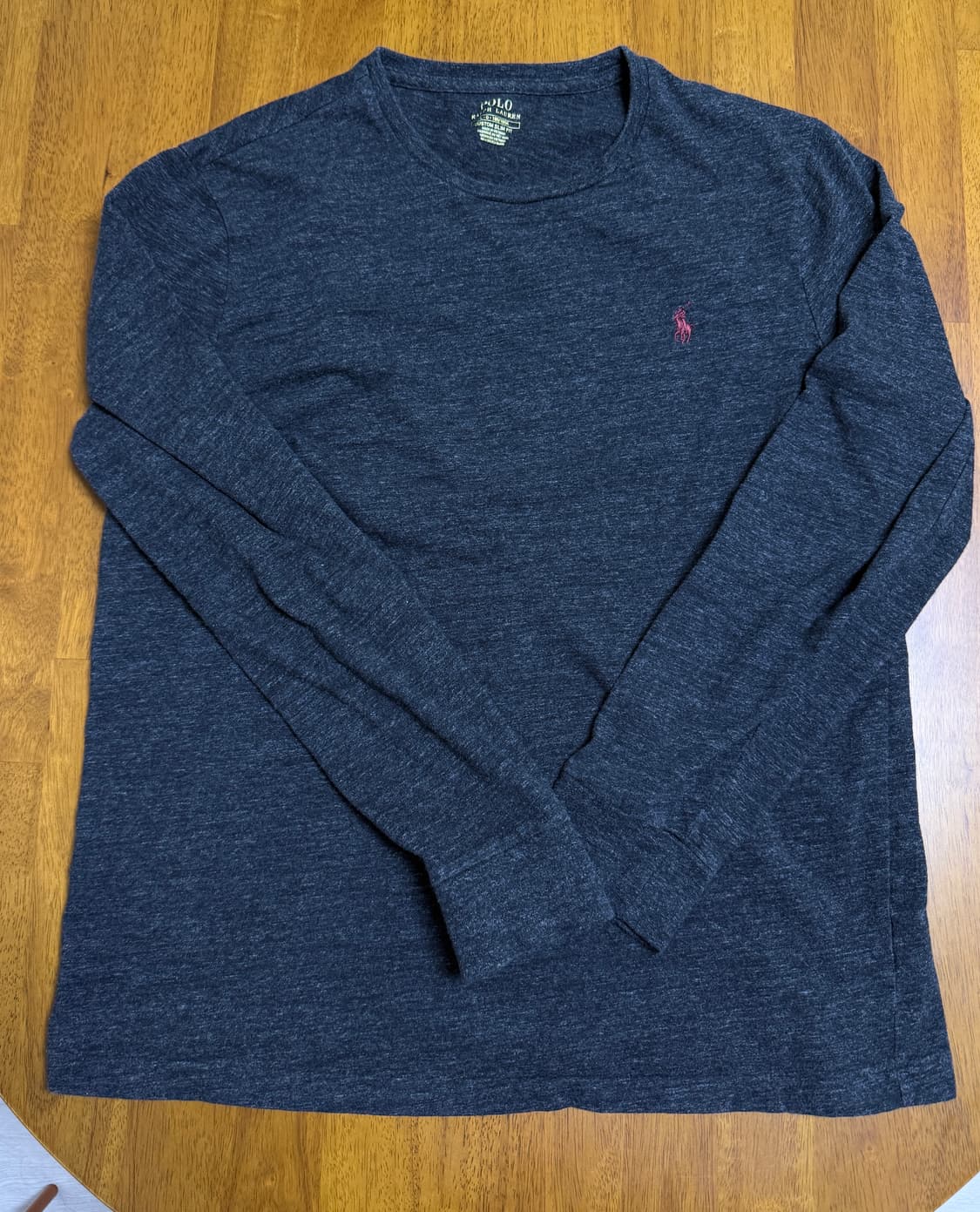 [slim L / 100] 폴로 랄프로렌 그레이 긴팔 티셔츠 상품이미지1
