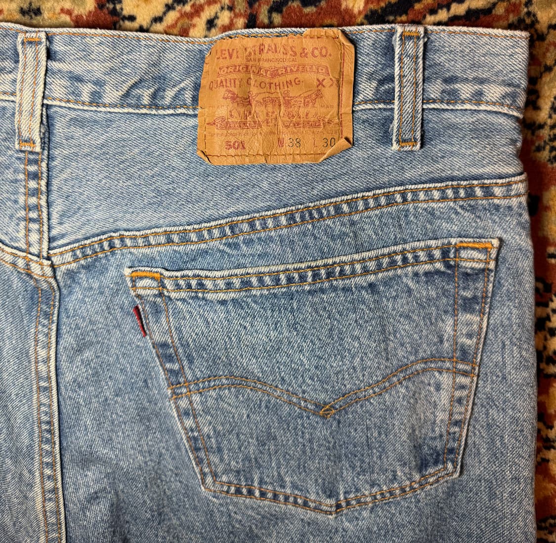 90s usa 빈티지 리바이스 501 데님 38(35~37) (596) 상품이미지3