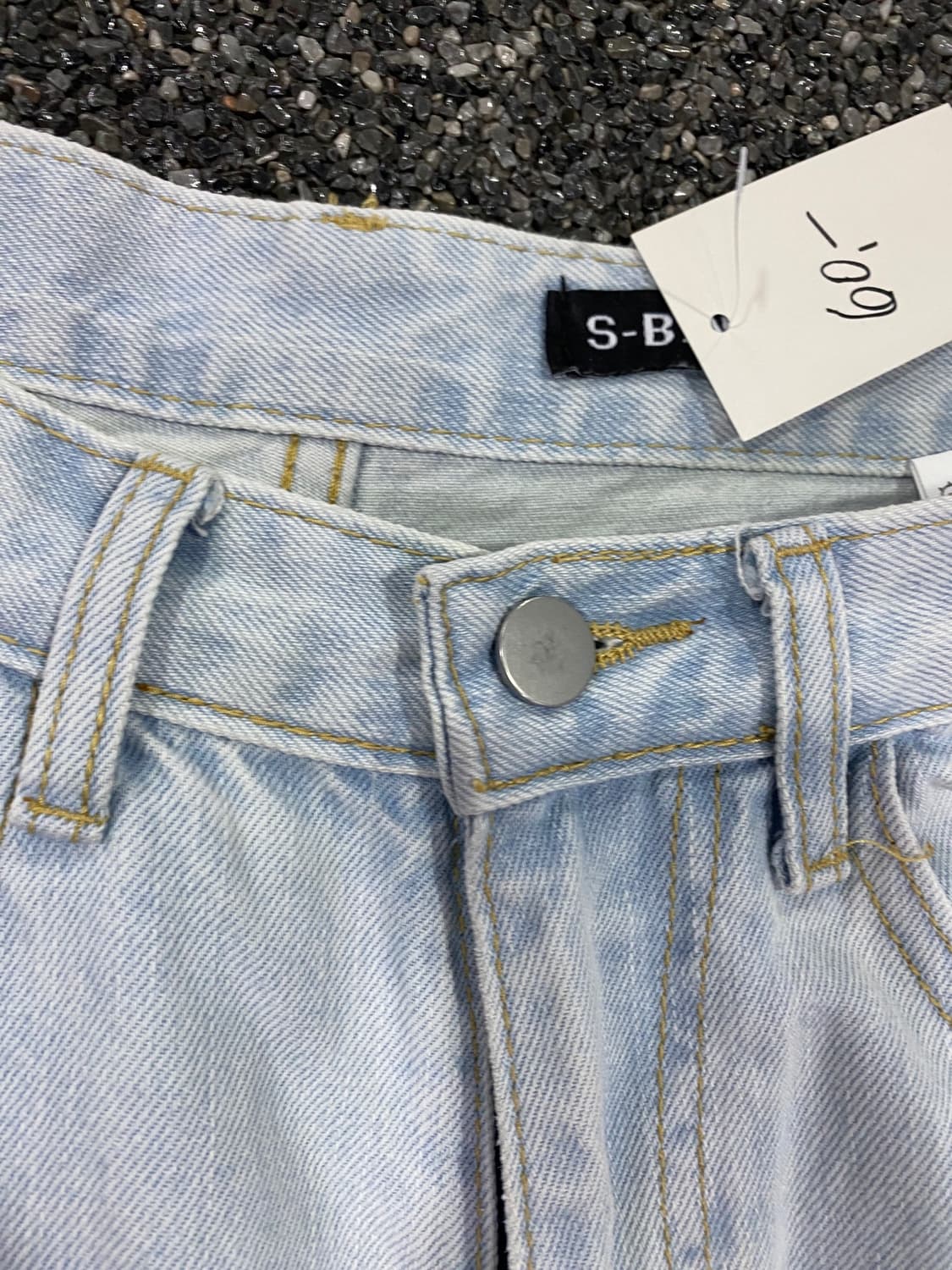 에스빈 워싱 와이드 연청팬츠 B5157 상품이미지4
