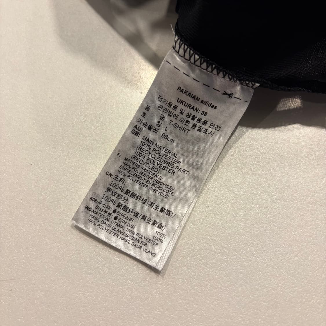 [L] 아디다스 우먼 시루 블랙 반팔 티셔츠 E81 상품이미지6