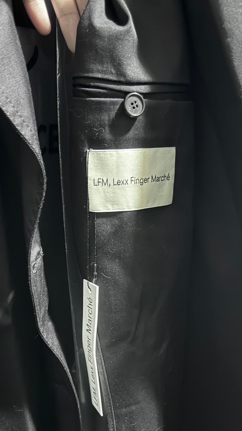 엘에프엠 Fluld Cotton Trench Coat (Black) 상품이미지8