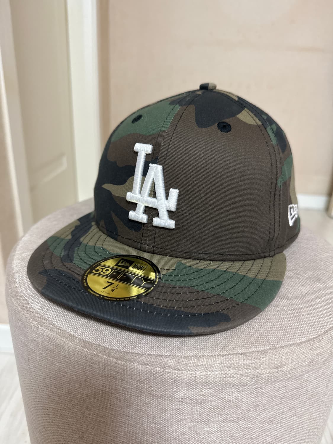 MLB LA 다저스 베이직 피티드캡 우드랜드 카모 714 상품이미지1