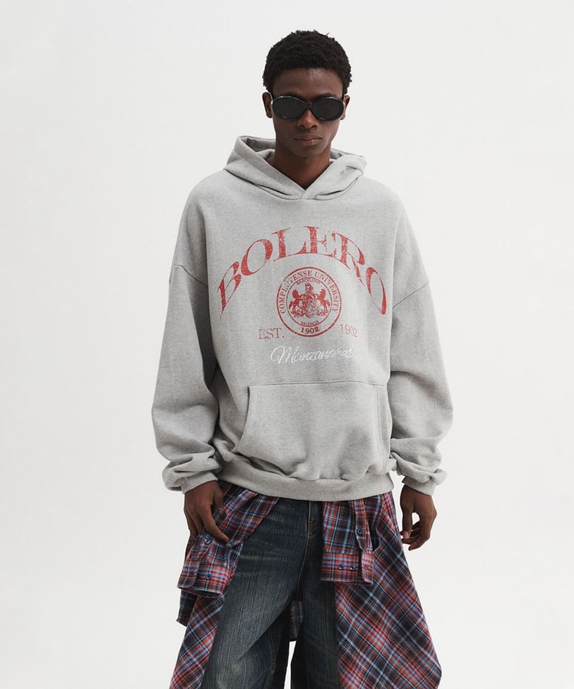 DNSR 디앤써 오버사이즈 볼레로 후디 그레이 XL 상품이미지2