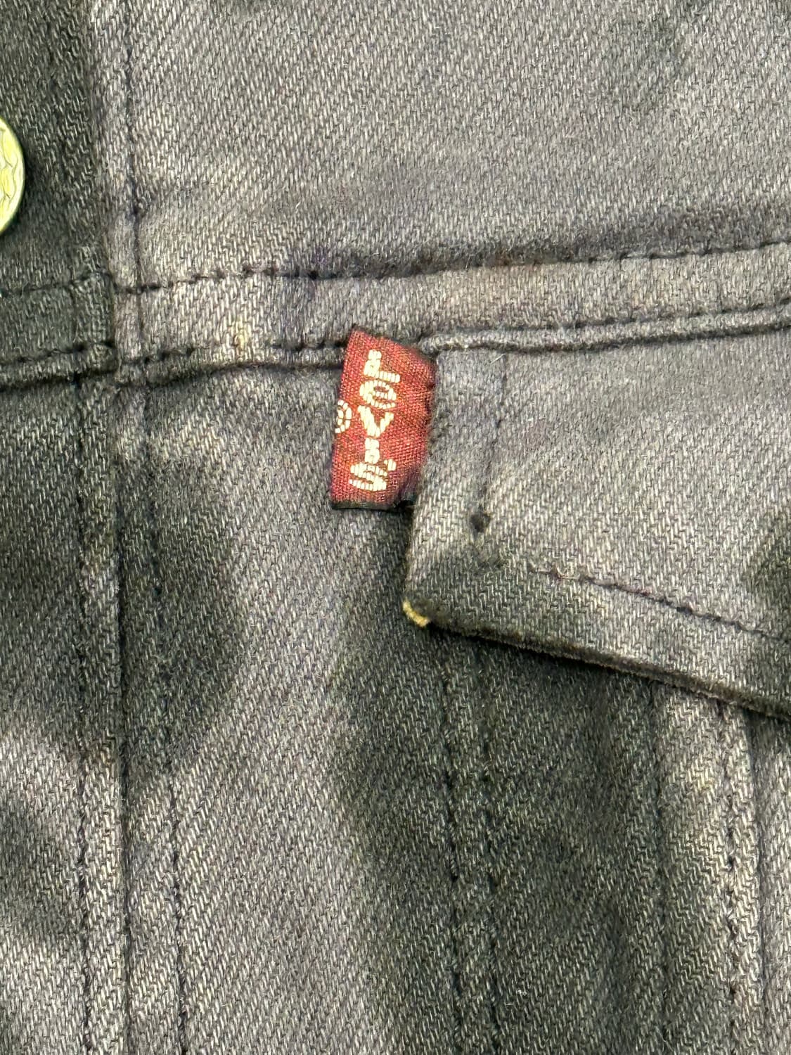 OS)리바이스 빈티지 여성 타이다이 데님 트러커 자켓 상품이미지5