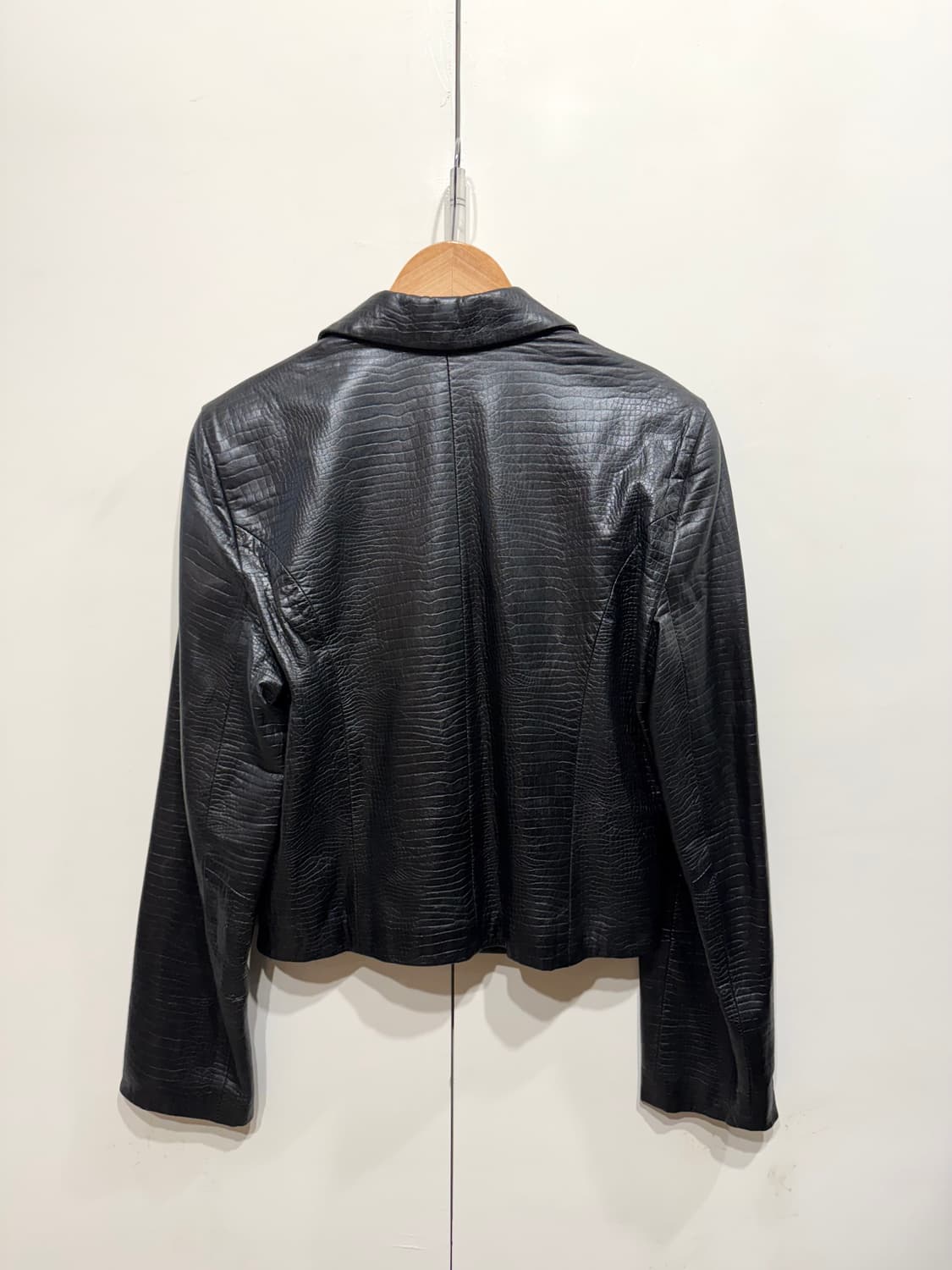 90's 엠포리오 아르마니 램스킨 레더 자켓 상품이미지5