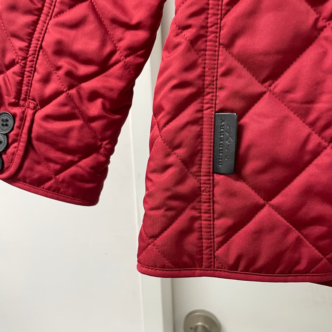 버버리 퀄팅 자켓 레드 S(W) 상품이미지8